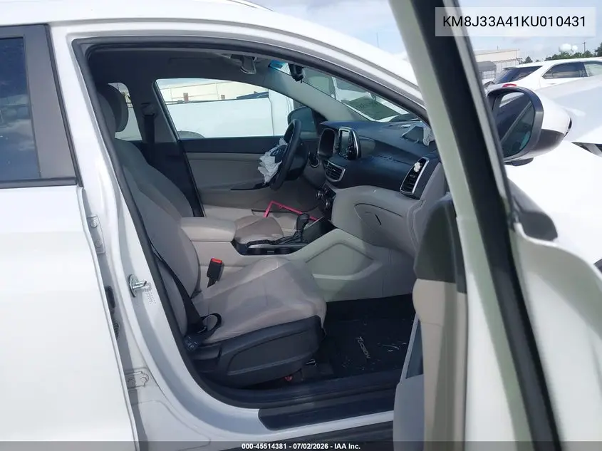 2019 Hyundai Tucson Value VIN: KM8J33A41KU010431 Lot: 45514381