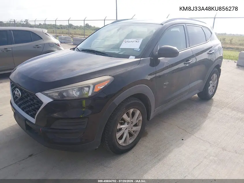2019 Hyundai Tucson Value VIN: KM8J33A48KU856278 Lot: 45654782