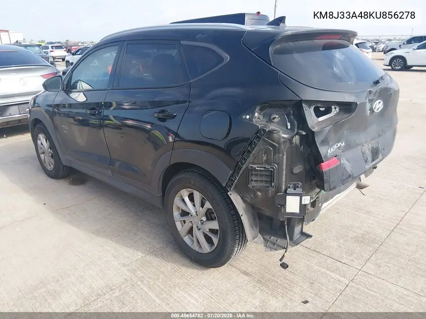 2019 Hyundai Tucson Value VIN: KM8J33A48KU856278 Lot: 45654782