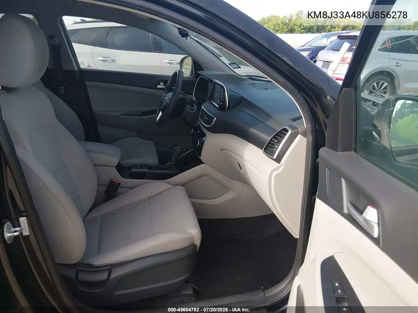2019 Hyundai Tucson Value VIN: KM8J33A48KU856278 Lot: 45654782