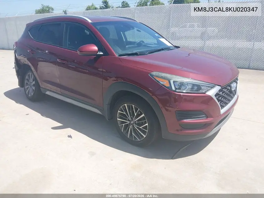 2019 Hyundai Tucson Sel VIN: KM8J3CAL8KU020347 Lot: 45675798