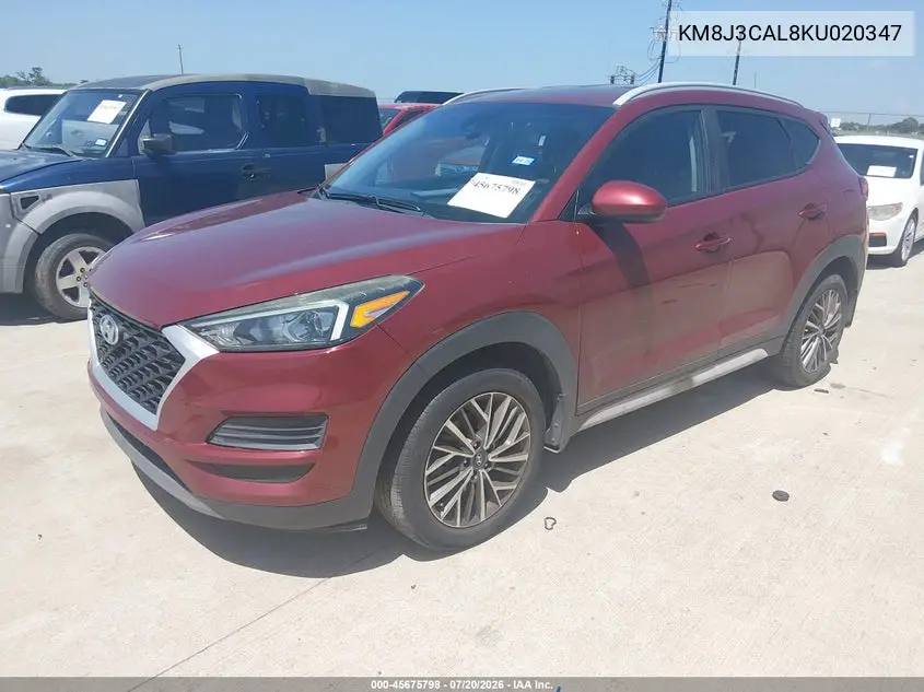 2019 Hyundai Tucson Sel VIN: KM8J3CAL8KU020347 Lot: 45675798