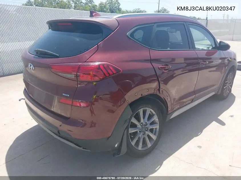 2019 Hyundai Tucson Sel VIN: KM8J3CAL8KU020347 Lot: 45675798
