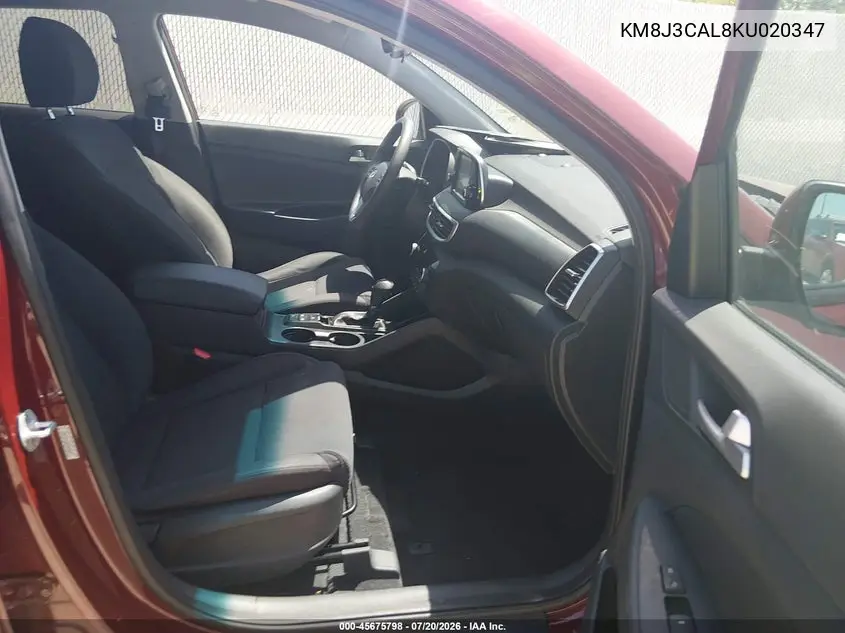 2019 Hyundai Tucson Sel VIN: KM8J3CAL8KU020347 Lot: 45675798