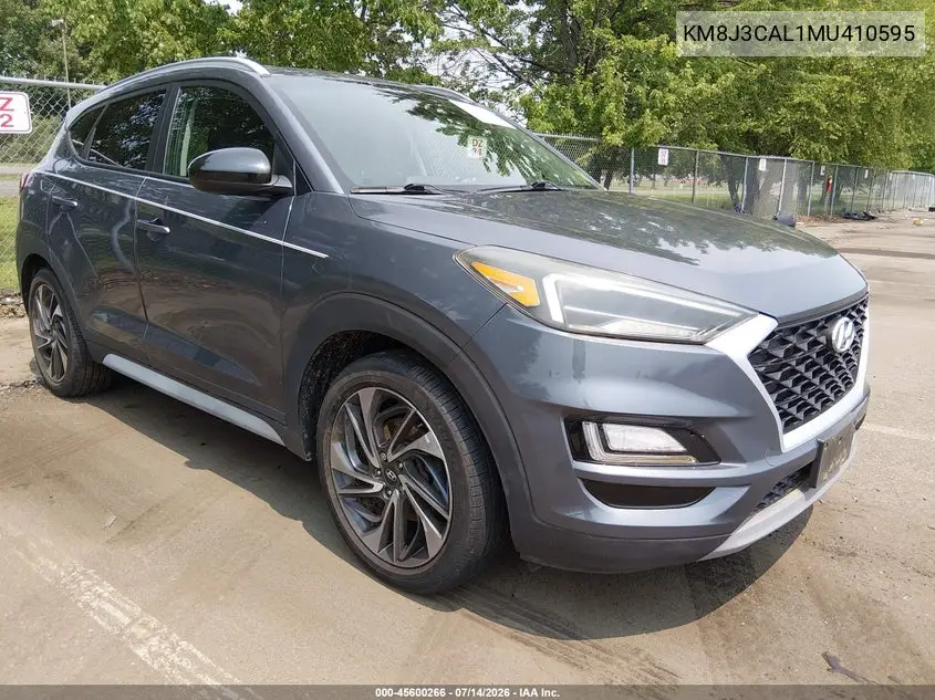 2021 Hyundai Tucson Sport VIN: KM8J3CAL1MU410595 Lot: 45600266