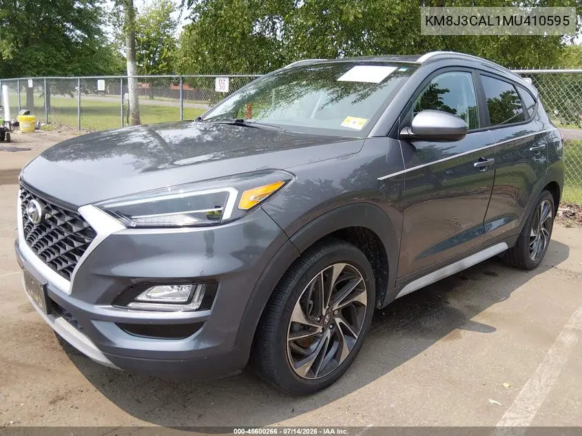 2021 Hyundai Tucson Sport VIN: KM8J3CAL1MU410595 Lot: 45600266