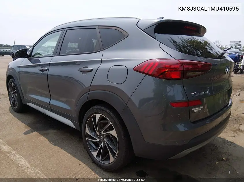 2021 Hyundai Tucson Sport VIN: KM8J3CAL1MU410595 Lot: 45600266