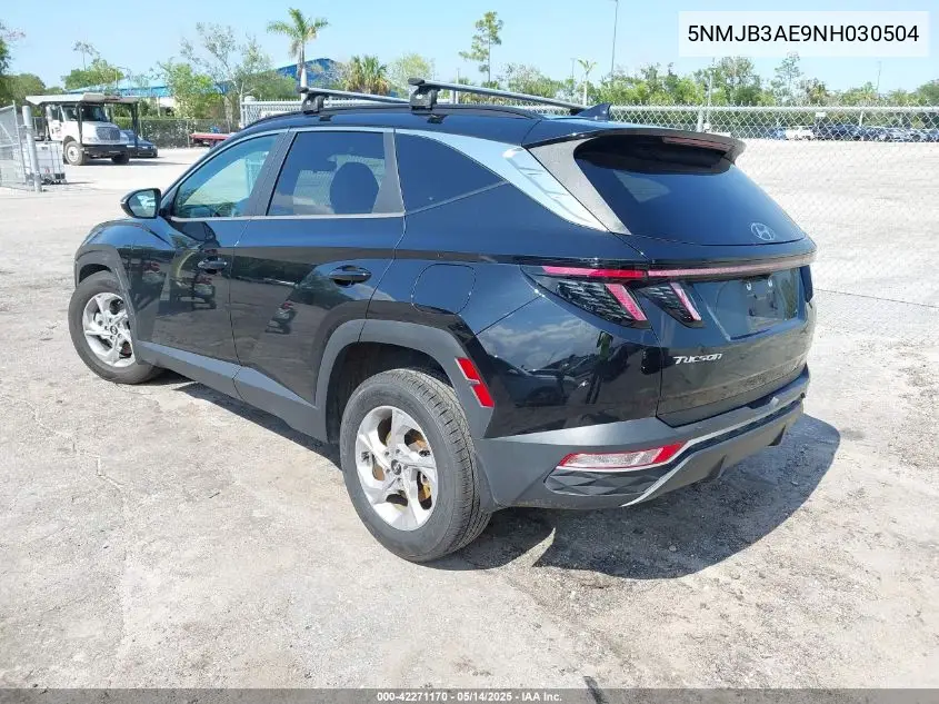 2022 Hyundai Tucson Sel VIN: 5NMJB3AE9NH030504 Lot: 42271170