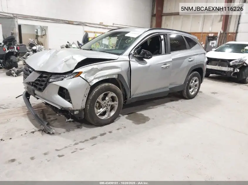 5NMJBCAEXNH116226 2022 Hyundai Tucson Sel
