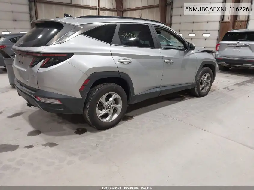 5NMJBCAEXNH116226 2022 Hyundai Tucson Sel