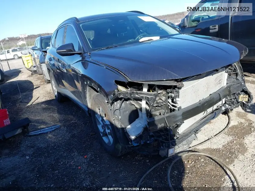 2022 Hyundai Tucson Sel VIN: 5NMJB3AE6NH121522 Lot: 44075719