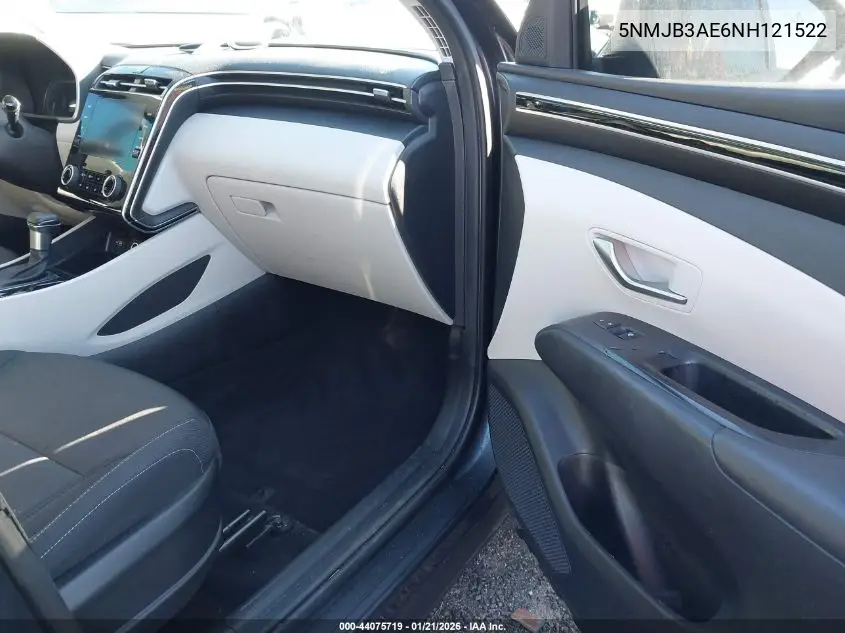 2022 Hyundai Tucson Sel VIN: 5NMJB3AE6NH121522 Lot: 44075719