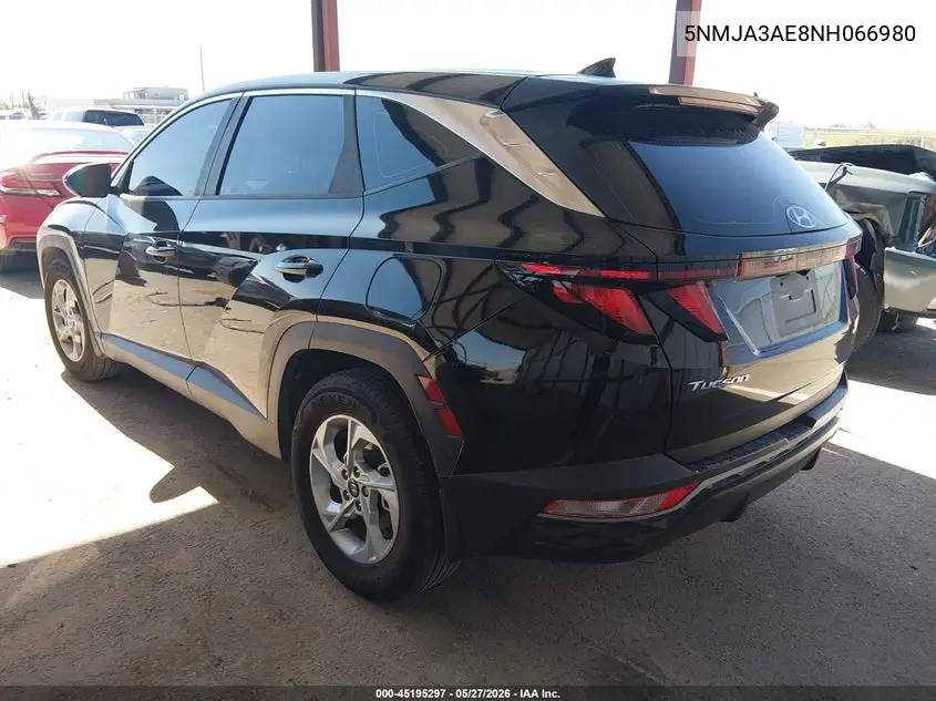 2022 Hyundai Tucson Se VIN: 5NMJA3AE8NH066980 Lot: 45195297