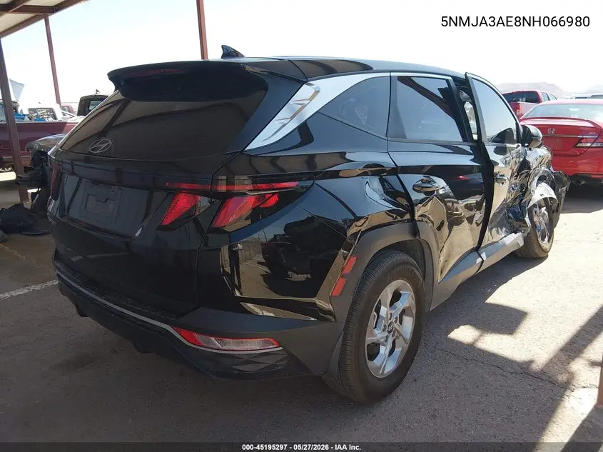 2022 Hyundai Tucson Se VIN: 5NMJA3AE8NH066980 Lot: 45195297