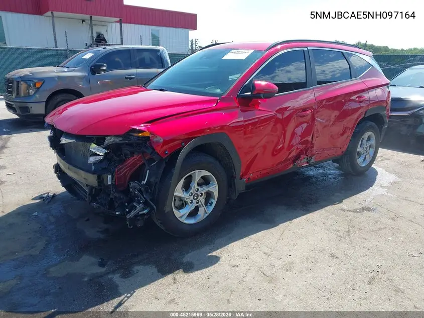 2022 Hyundai Tucson Sel VIN: 5NMJBCAE5NH097164 Lot: 45215969