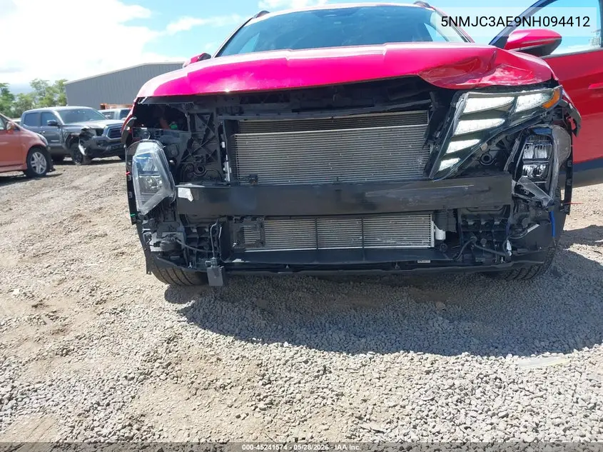 2022 Hyundai Tucson Sel VIN: 5NMJC3AE9NH094412 Lot: 45241574