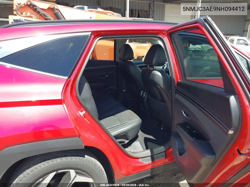 2022 Hyundai Tucson Sel VIN: 5NMJC3AE9NH094412 Lot: 45241574