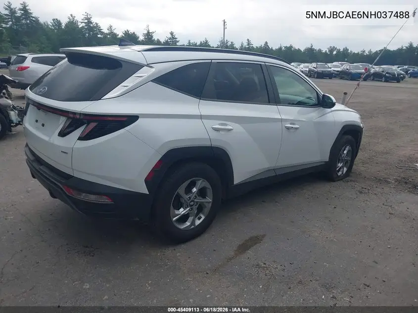 2022 Hyundai Tucson Sel VIN: 5NMJBCAE6NH037488 Lot: 45409113