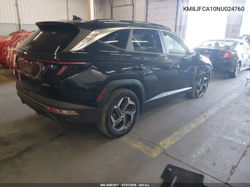 2022 Hyundai Tucson Hybrid Sel Convenience VIN: KM8JFCA10NU024760 Lot: 45561637