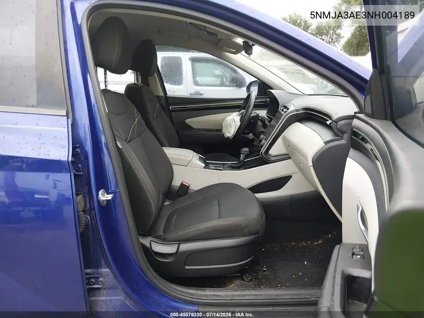 2022 Hyundai Tucson Se VIN: 5NMJA3AE3NH004189 Lot: 45576330