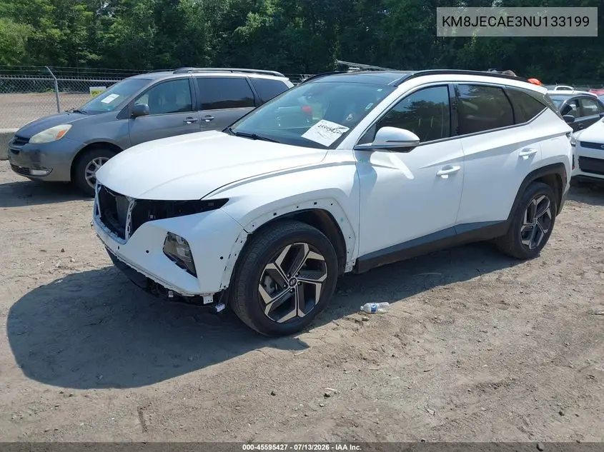 2022 Hyundai Tucson Limited VIN: KM8JECAE3NU133199 Lot: 45595427
