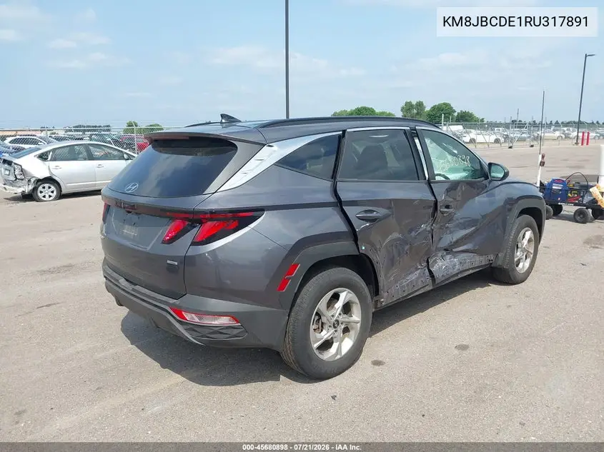 2024 Hyundai Tucson Sel VIN: KM8JBCDE1RU317891 Lot: 45680898