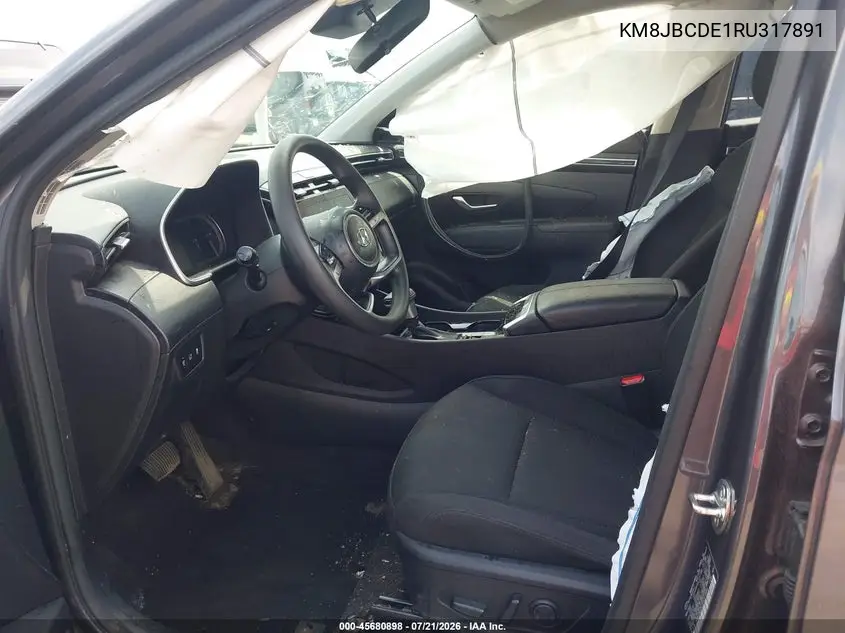 2024 Hyundai Tucson Sel VIN: KM8JBCDE1RU317891 Lot: 45680898