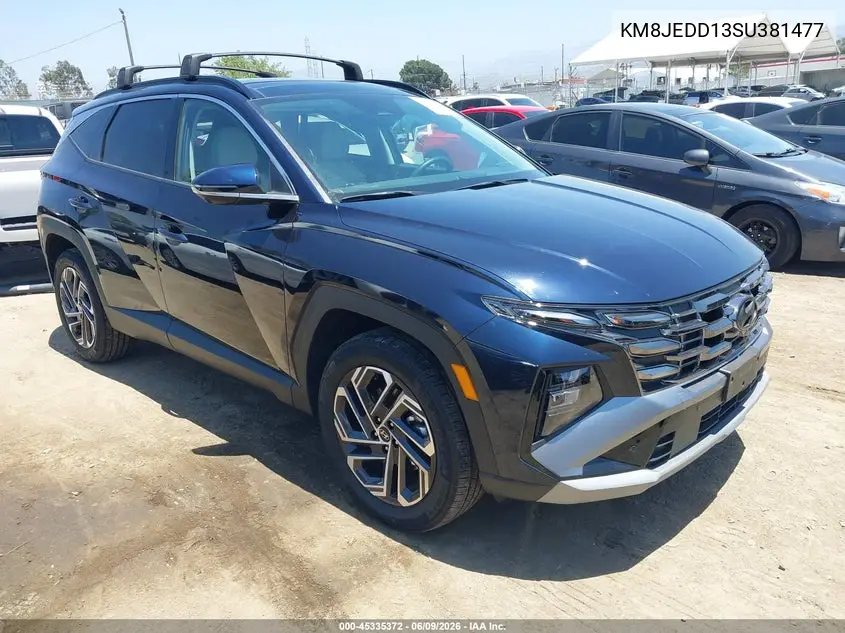 2025 Hyundai Tucson Hybrid Limited VIN: KM8JEDD13SU381477 Lot: 45335372