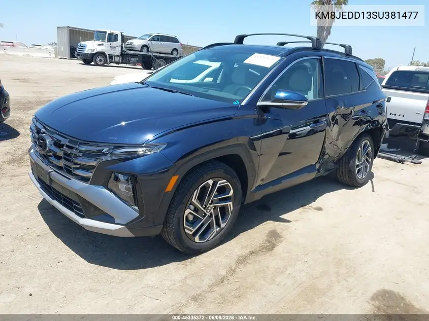 2025 Hyundai Tucson Hybrid Limited VIN: KM8JEDD13SU381477 Lot: 45335372