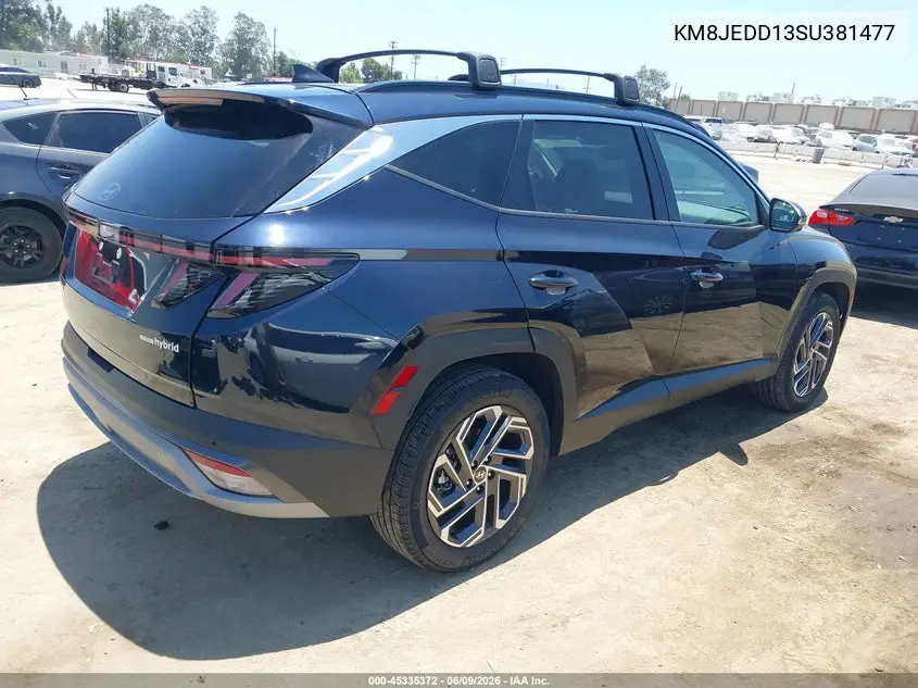 2025 Hyundai Tucson Hybrid Limited VIN: KM8JEDD13SU381477 Lot: 45335372