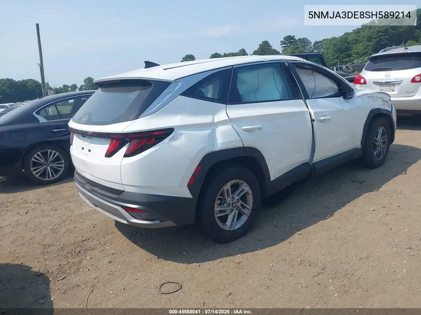 2025 Hyundai Tucson Se VIN: 5NMJA3DE8SH589214 Lot: 45568041