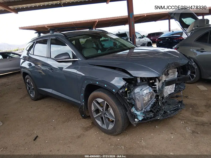 2025 Hyundai Tucson Sel Convenience VIN: 5NMJCCDE0SH478330 Lot: 45684501