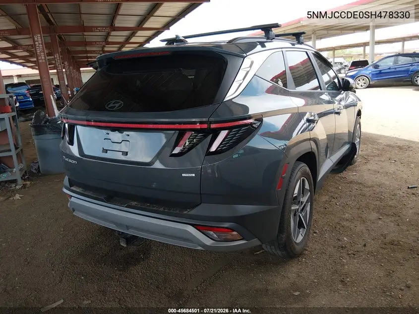 2025 Hyundai Tucson Sel Convenience VIN: 5NMJCCDE0SH478330 Lot: 45684501