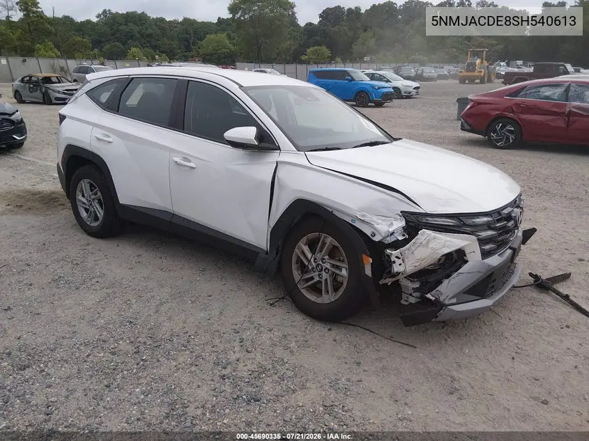 2025 Hyundai Tucson Se VIN: 5NMJACDE8SH540613 Lot: 45690335