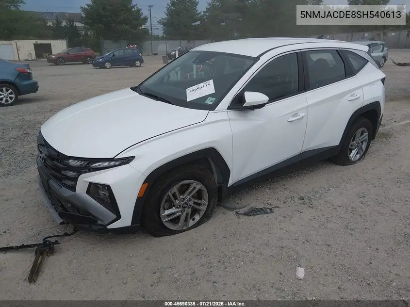 2025 Hyundai Tucson Se VIN: 5NMJACDE8SH540613 Lot: 45690335