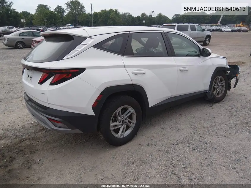 2025 Hyundai Tucson Se VIN: 5NMJACDE8SH540613 Lot: 45690335