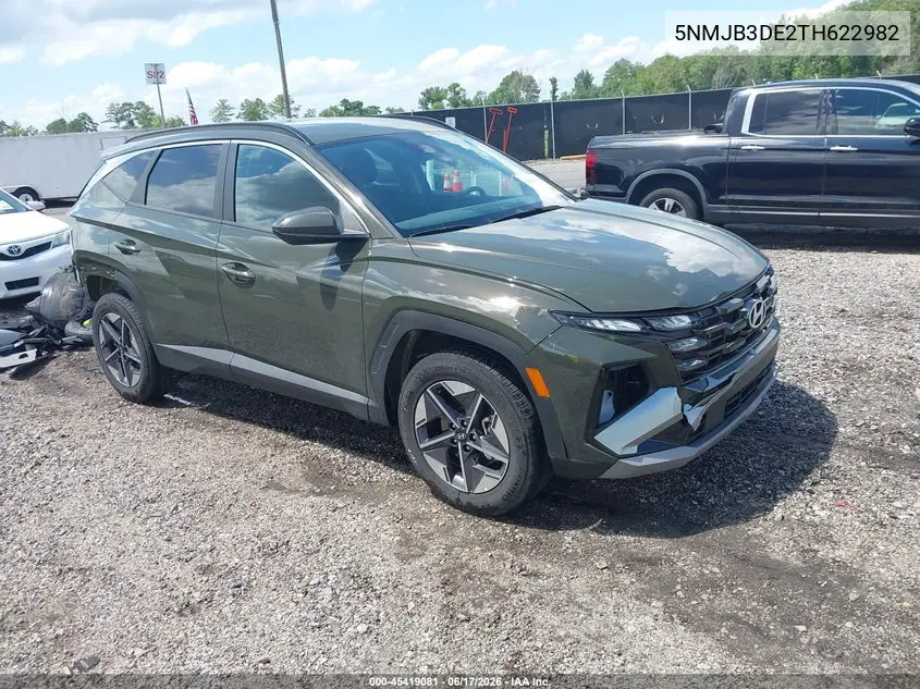 2026 Hyundai Tucson Sel VIN: 5NMJB3DE2TH622982 Lot: 45419081