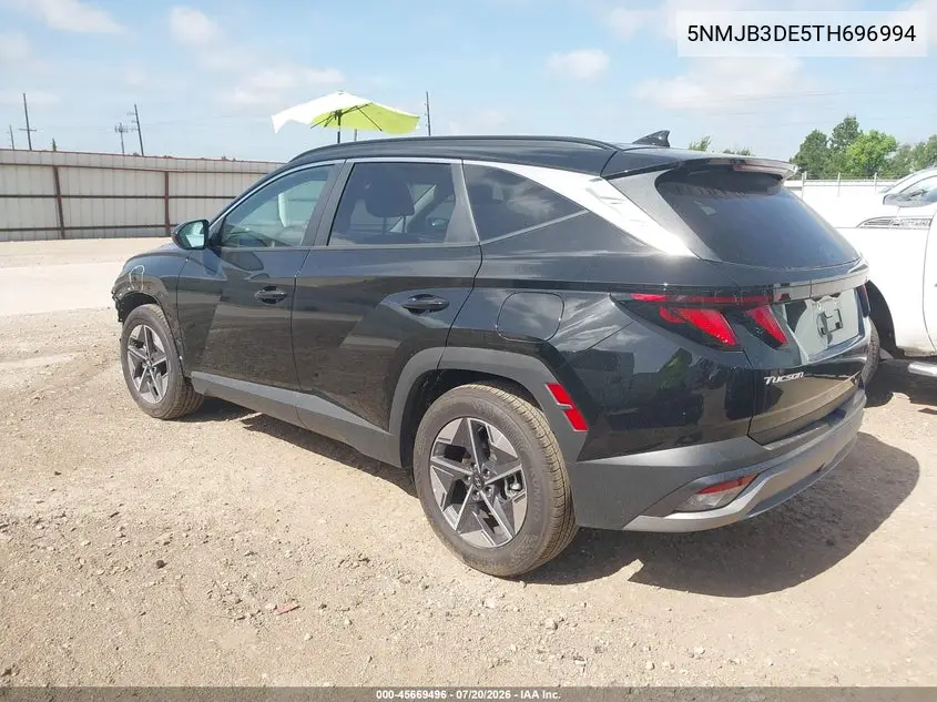 2026 Hyundai Tucson Sel VIN: 5NMJB3DE5TH696994 Lot: 45669496