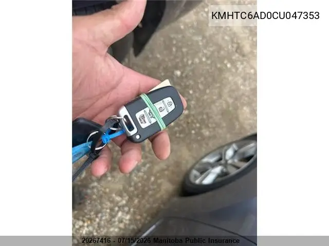 2012 Hyundai Veloster VIN: KMHTC6AD0CU047353 Lot: 20267416