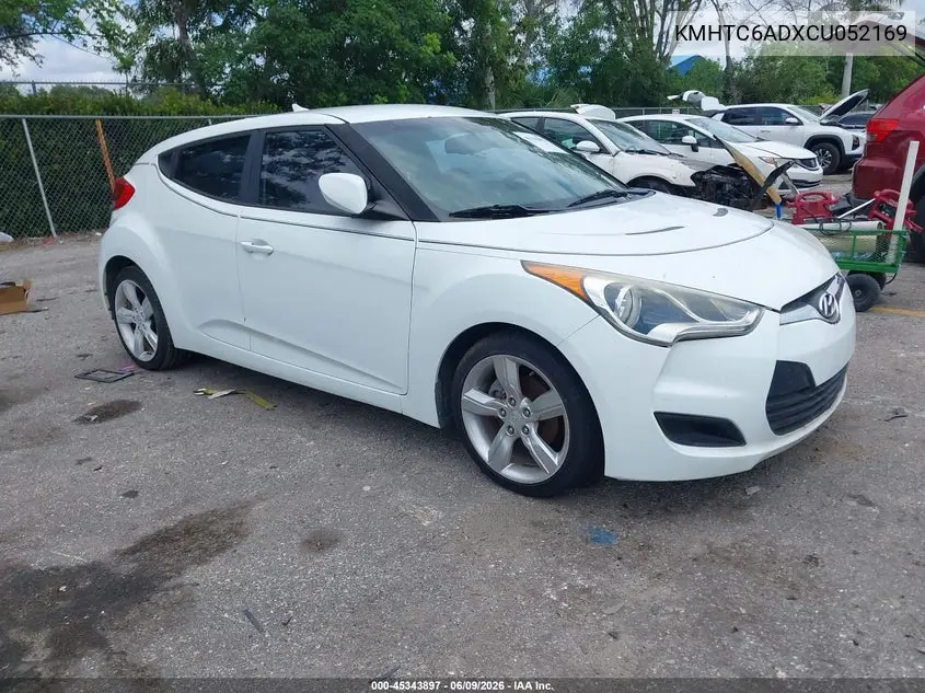 2012 Hyundai Veloster Base W/Gray VIN: KMHTC6ADXCU052169 Lot: 45343897
