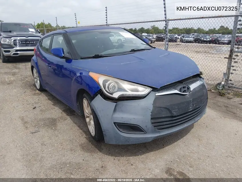 2012 Hyundai Veloster Base W/Black VIN: KMHTC6ADXCU072325 Lot: 45422322
