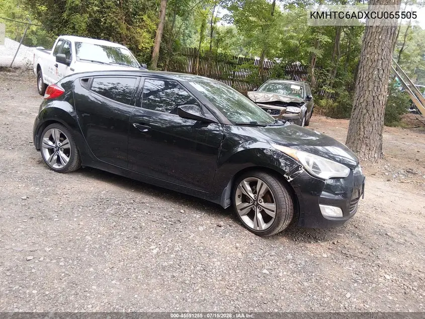 2012 Hyundai Veloster Base W/Black VIN: KMHTC6ADXCU065505 Lot: 45591255