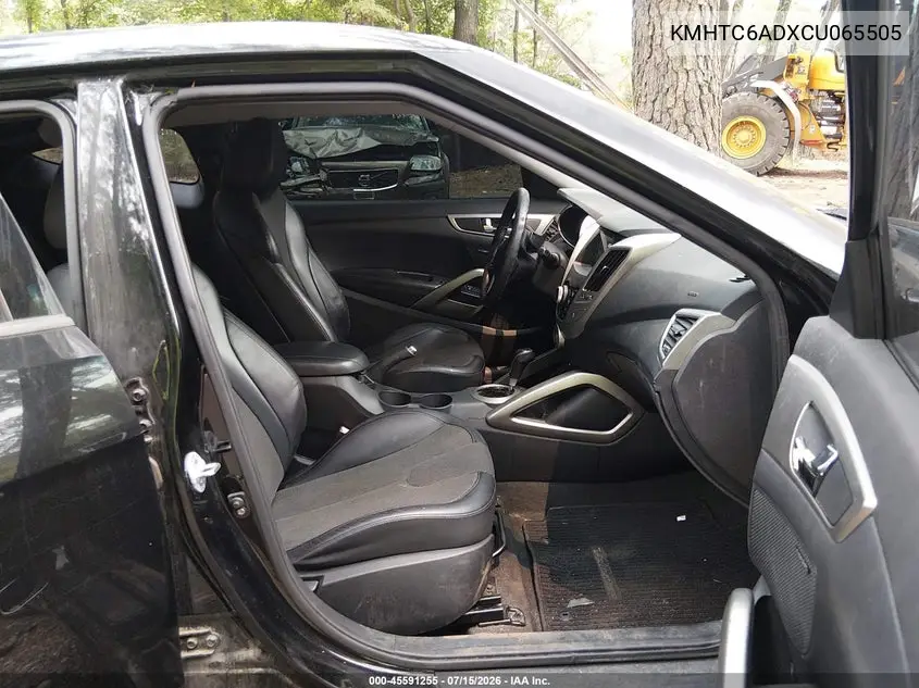 2012 Hyundai Veloster Base W/Black VIN: KMHTC6ADXCU065505 Lot: 45591255