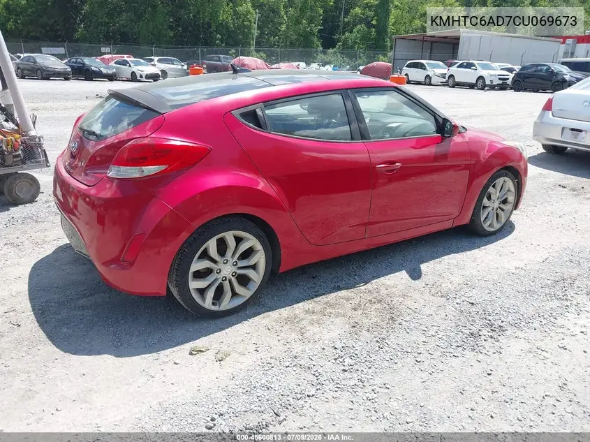 2012 Hyundai Veloster Base W/Gray VIN: KMHTC6AD7CU069673 Lot: 45600813