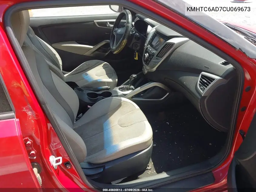 2012 Hyundai Veloster Base W/Gray VIN: KMHTC6AD7CU069673 Lot: 45600813