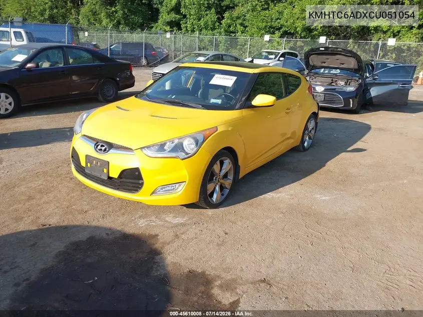 2012 Hyundai Veloster Base W/Black VIN: KMHTC6ADXCU051054 Lot: 45610008