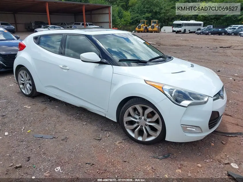 2012 Hyundai Veloster Base W/Gray VIN: KMHTC6AD7CU069527 Lot: 45675072