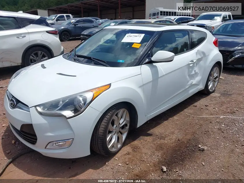 2012 Hyundai Veloster Base W/Gray VIN: KMHTC6AD7CU069527 Lot: 45675072