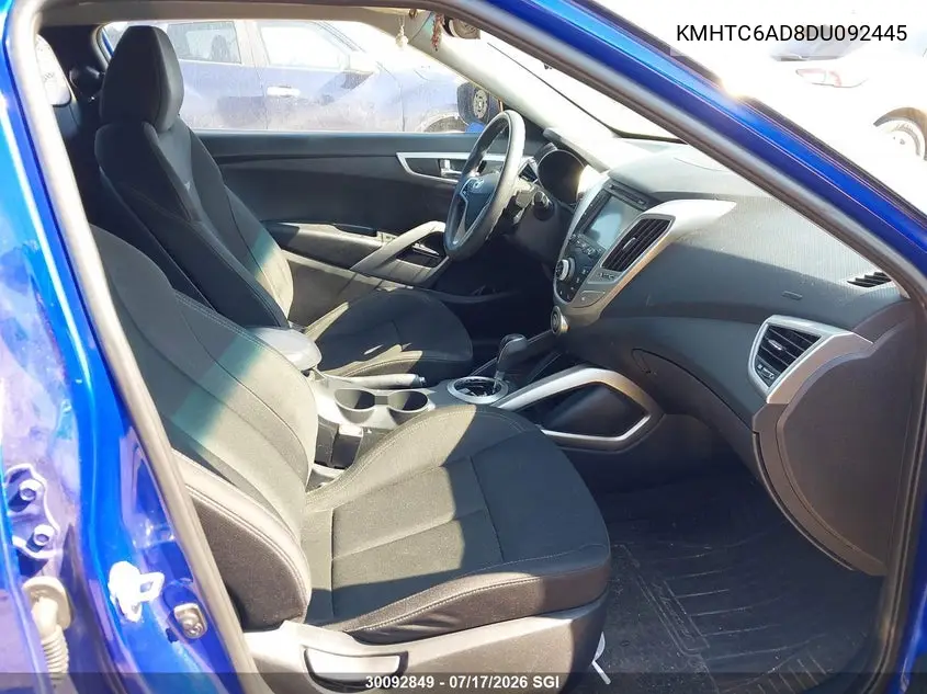 2013 Hyundai Veloster VIN: KMHTC6AD8DU092445 Lot: 30092849
