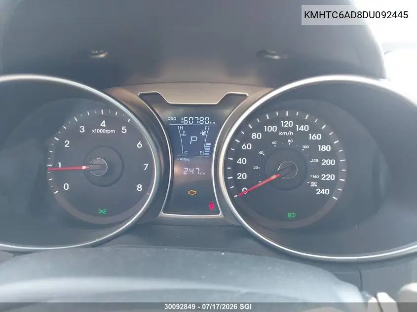 2013 Hyundai Veloster VIN: KMHTC6AD8DU092445 Lot: 30092849